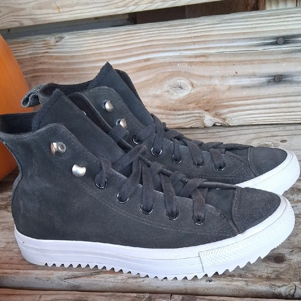 Converse Charcoal High-Top Sneakers - Picture 5 of 14